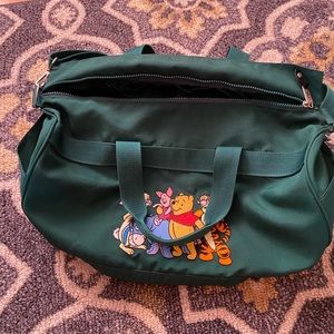 Winnie The Pooh duffle bag forest green!